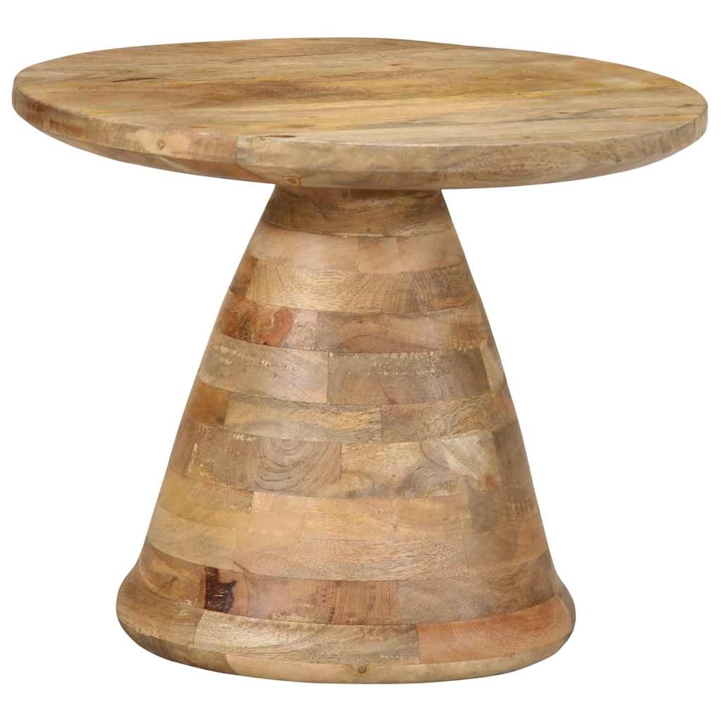 Table d'appoint Ø50x40 cm bois de manguier massif