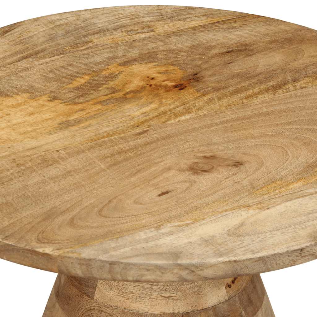 Table d'appoint Ø50x40 cm bois de manguier massif