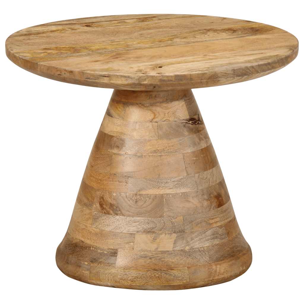 Table d'appoint Ø50x40 cm bois de manguier massif