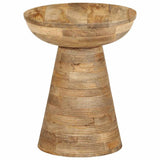 Table d'appoint Ø37x45 cm bois de manguier massif