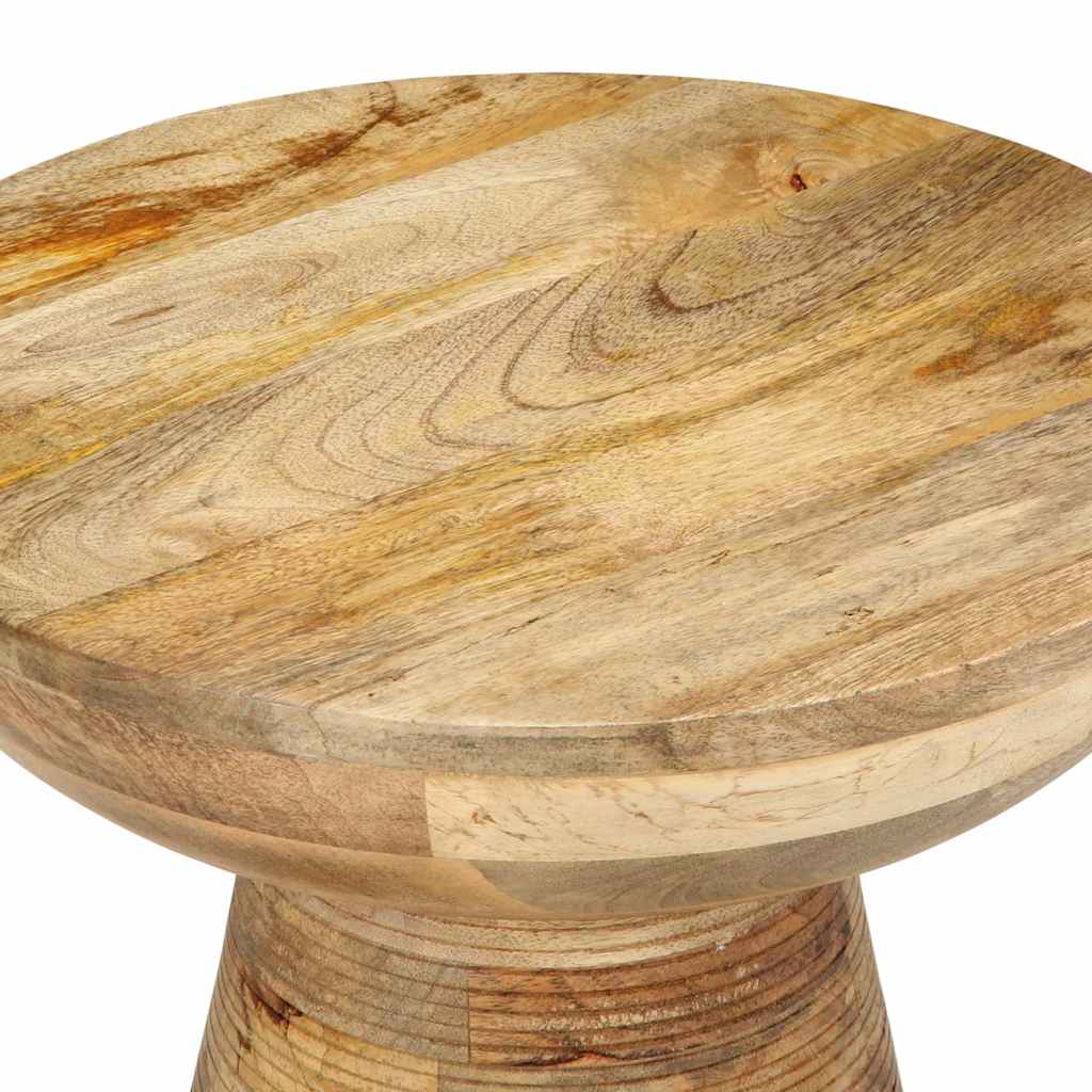 Table d'appoint Ø37x45 cm bois de manguier massif