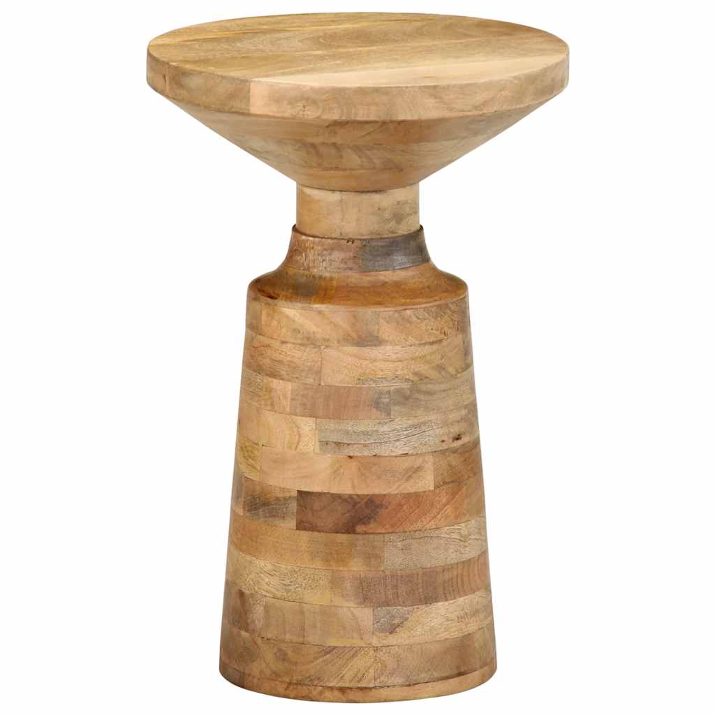 Table d'appoint Ø33x50 cm bois de manguier massif