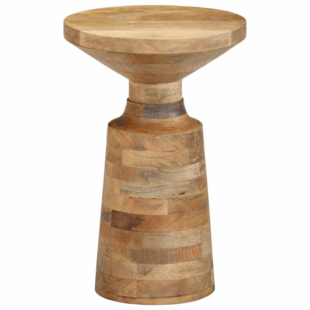 Table d'appoint Ø33x50 cm bois de manguier massif