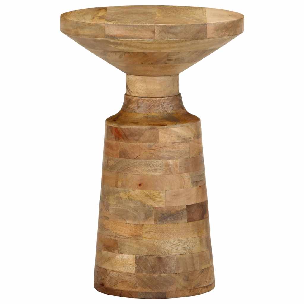 Table d'appoint Ø33x50 cm bois de manguier massif