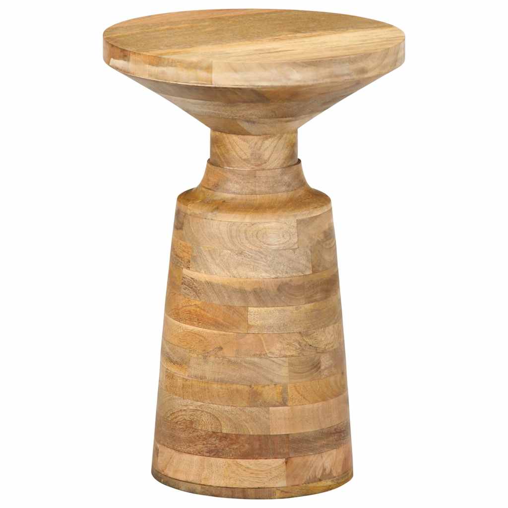 Table d'appoint Ø33x50 cm bois de manguier massif