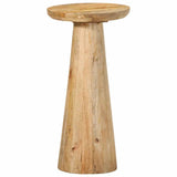 Table d'appoint Ø30x60 cm bois de manguier massif