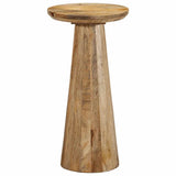 Table d'appoint Ø30x60 cm bois de manguier massif