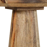 Table d'appoint Ø30x60 cm bois de manguier massif