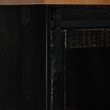 Armoire à vin HALDEN casiers à vin porte coulissante noir pin