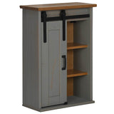 Armoire suspendue HALDEN porte coulissante gris 49x22,5x70 cm