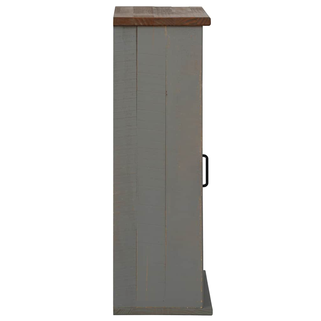 Armoire suspendue HALDEN porte coulissante gris 49x22,5x70 cm