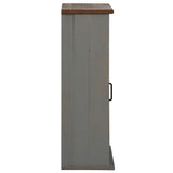 Armoire suspendue HALDEN porte coulissante gris 49x22,5x70 cm