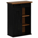 HALDEN hanging cabinet with sliding door black 49x22.5x70 cm