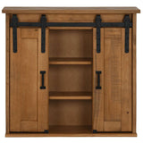 HALDEN hanging cabinet 2 sliding doors 75x22.5x70cm pine