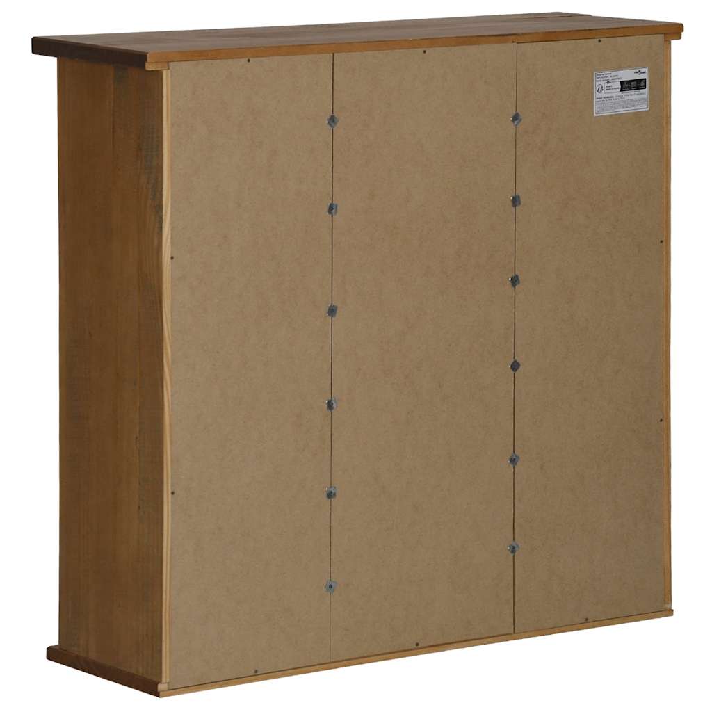 Armoire suspendue HALDEN 2 portes coulissantes 75x22,5x70cm pin