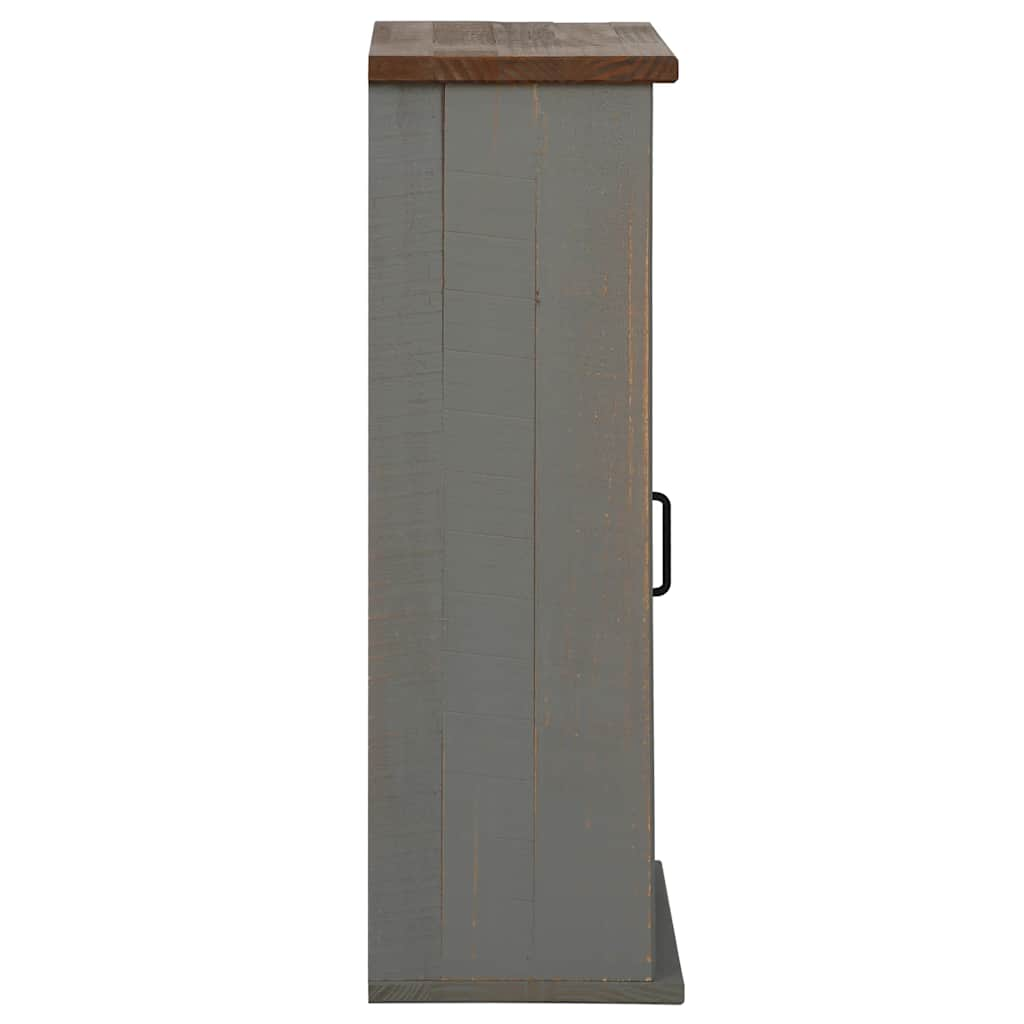 Armoire suspendue HALDEN 2 portes coulissantes gris pin