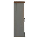 Armoire suspendue HALDEN 2 portes coulissantes gris pin