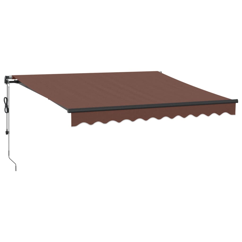 Automatic retractable awning brown 300x250 cm