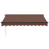 Automatic retractable awning brown 300x250 cm