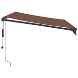 Automatic retractable awning brown 300x250 cm