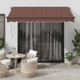 Automatic retractable awning brown 300x250 cm