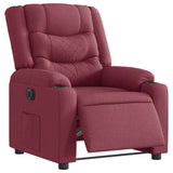 Fauteuil inclinable électrique Rouge bordeaux Tissu