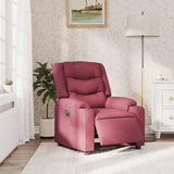 Fauteuil inclinable électrique Rouge bordeaux Tissu