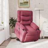 Fauteuil inclinable rouge bordeaux tissu