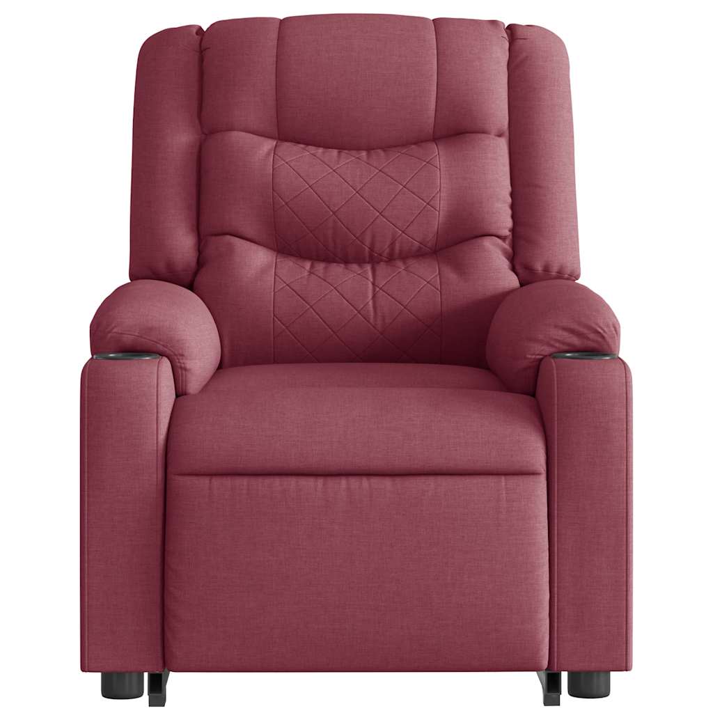 Fauteuil inclinable rouge bordeaux tissu