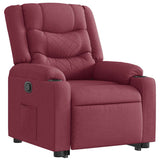 Fauteuil inclinable rouge bordeaux tissu