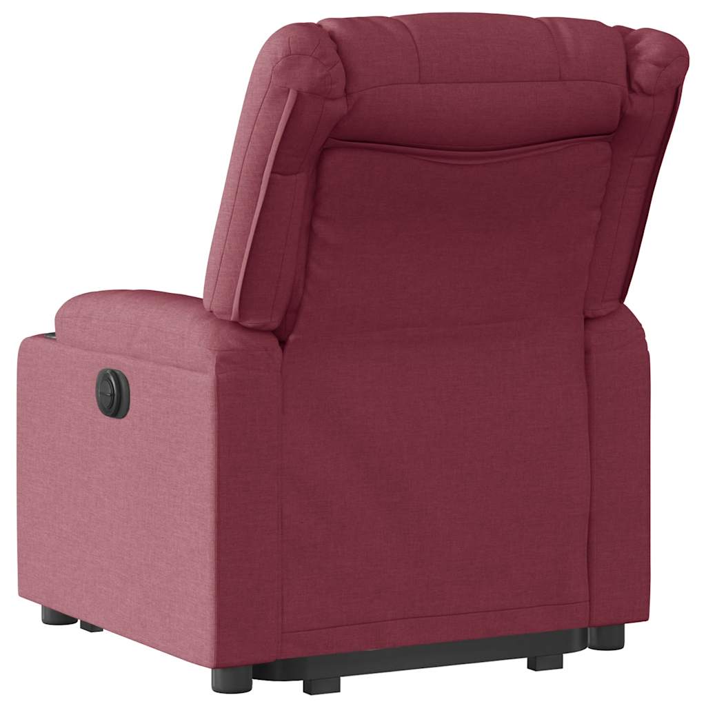 Fauteuil inclinable rouge bordeaux tissu