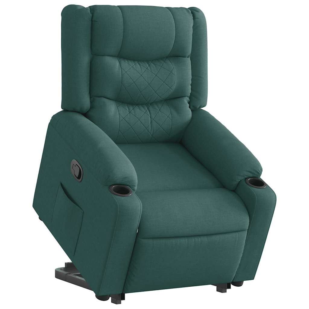 Fauteuil inclinable vert foncé tissu