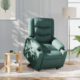 Fauteuil inclinable vert foncé tissu