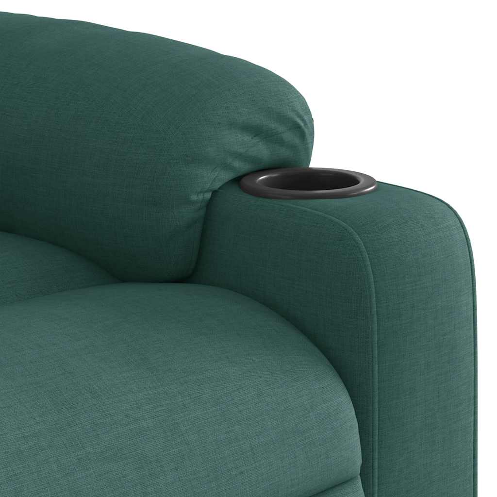 Fauteuil inclinable vert foncé tissu