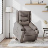 Fauteuil inclinable taupe tissu