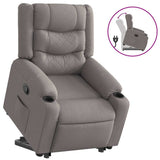 Fauteuil inclinable taupe tissu