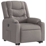 Fauteuil inclinable taupe tissu