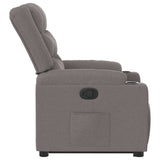 Fauteuil inclinable taupe tissu