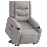 Fauteuil inclinable gris nuage tissu