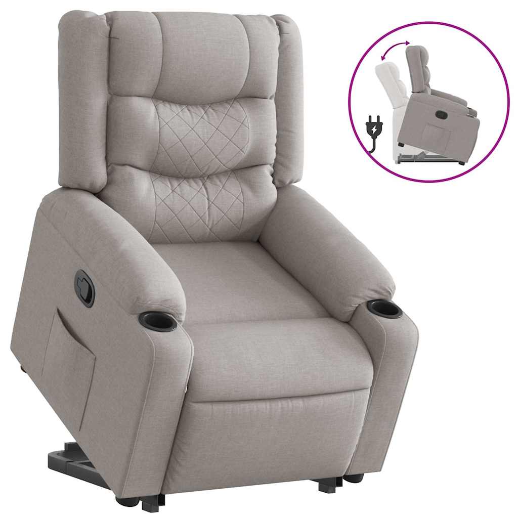 Fauteuil inclinable gris nuage tissu