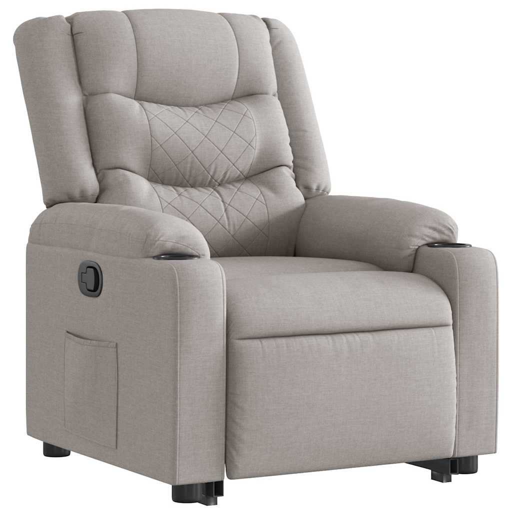 Fauteuil inclinable gris nuage tissu