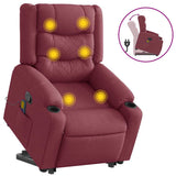 Fauteuil inclinable de massage Rouge bordeaux Tissu