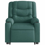 Fauteuil inclinable de massage Vert foncé Tissu