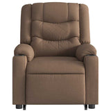 Fauteuil inclinable de massage électrique Marron Tissu