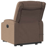 Fauteuil inclinable de massage électrique Marron Tissu