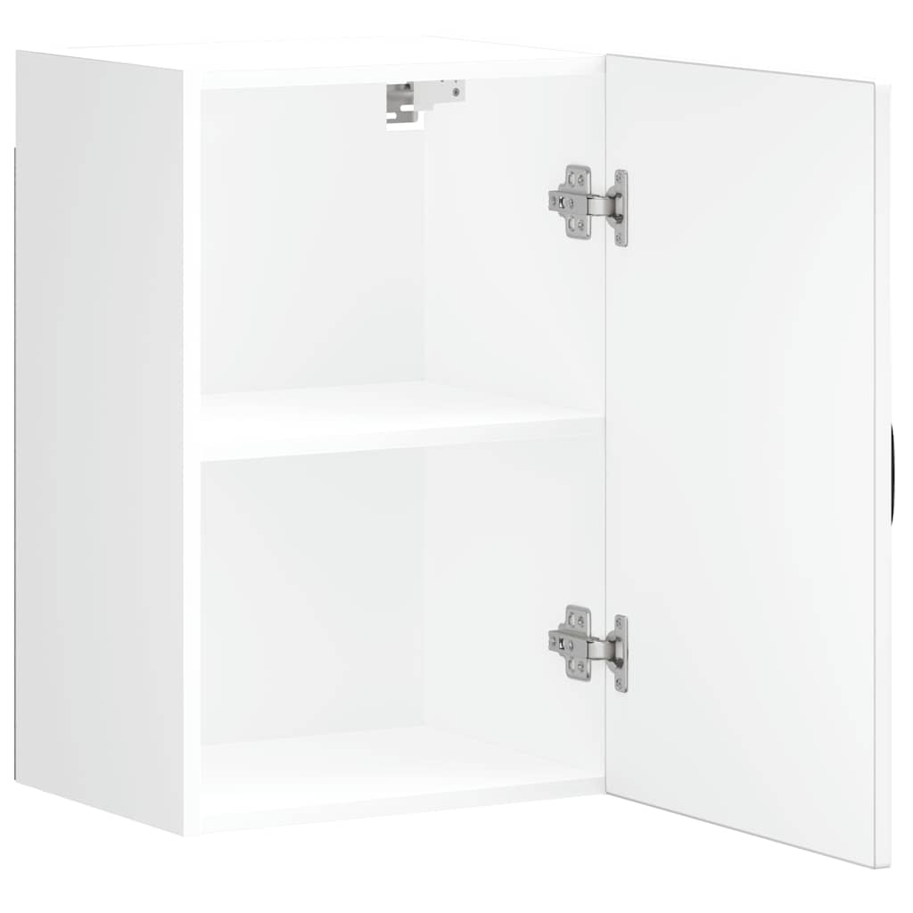 Armoire murale de cuisine Kalmar blanc brillant bois ingénierie