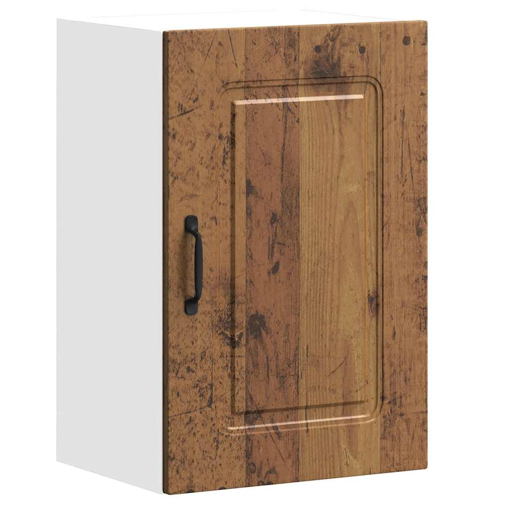 Armoire murale de cuisine Kalmar vieux bois bois d'ingénierie