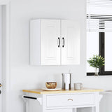 Armoire murale de cuisine Kalmar blanc brillant bois ingénierie