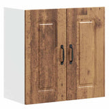 Armoire murale de cuisine Kalmar vieux bois bois d'ingénierie