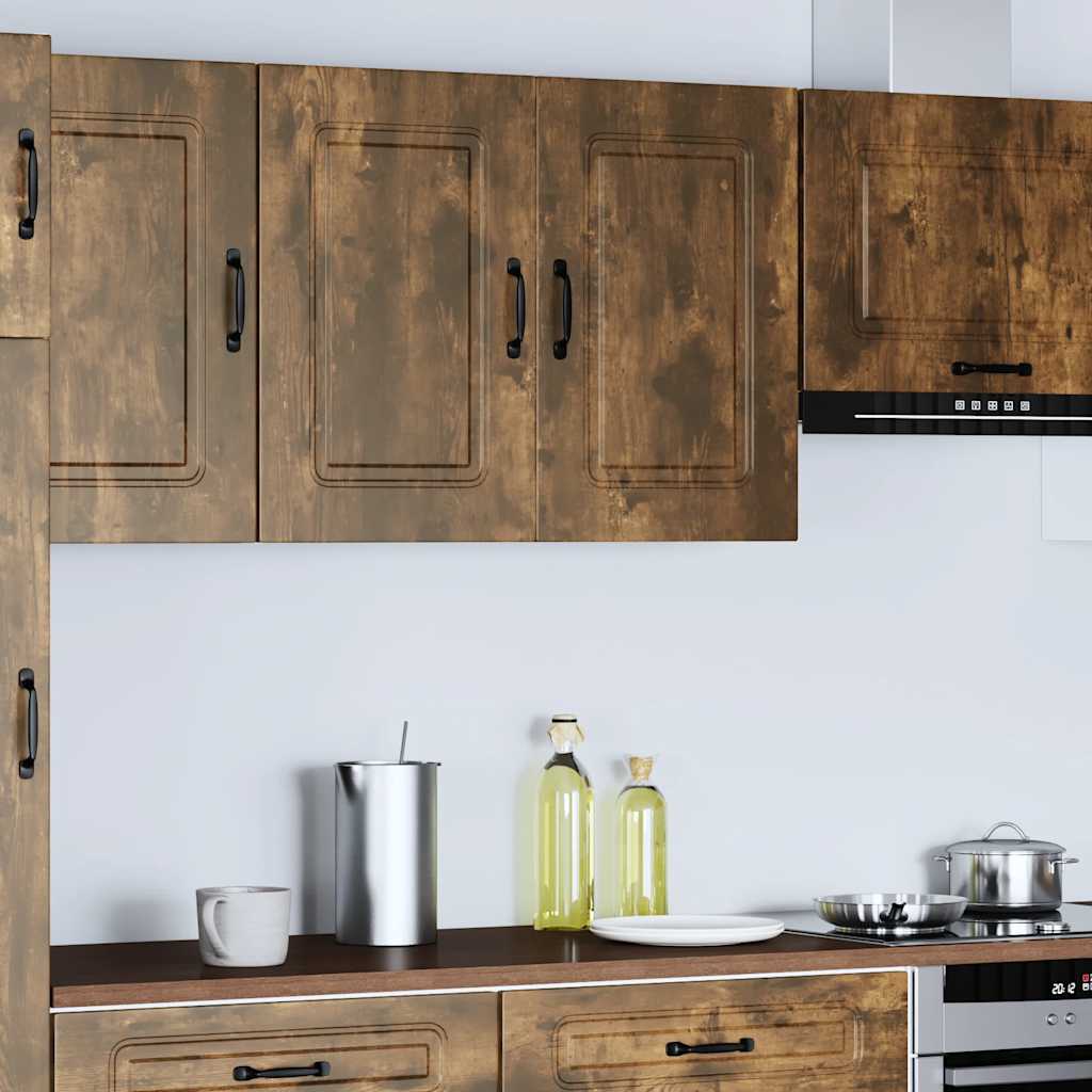 Kalmar kitchen wall cabinet smoked oak engineered wood